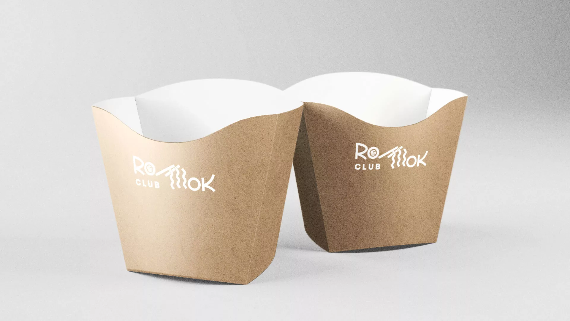 Создание логотипа суши-бара «Roll Wok Club» в Калязине